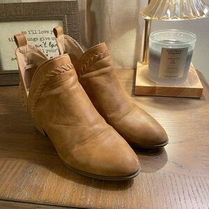 Camel colored booties